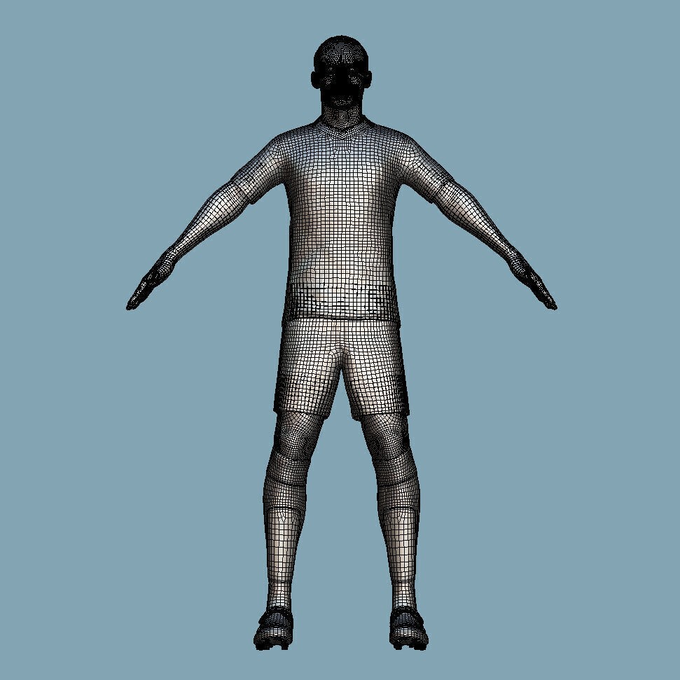T-Pose Rigged Leroy Sane Bayern Munich 24-25 3D model_5