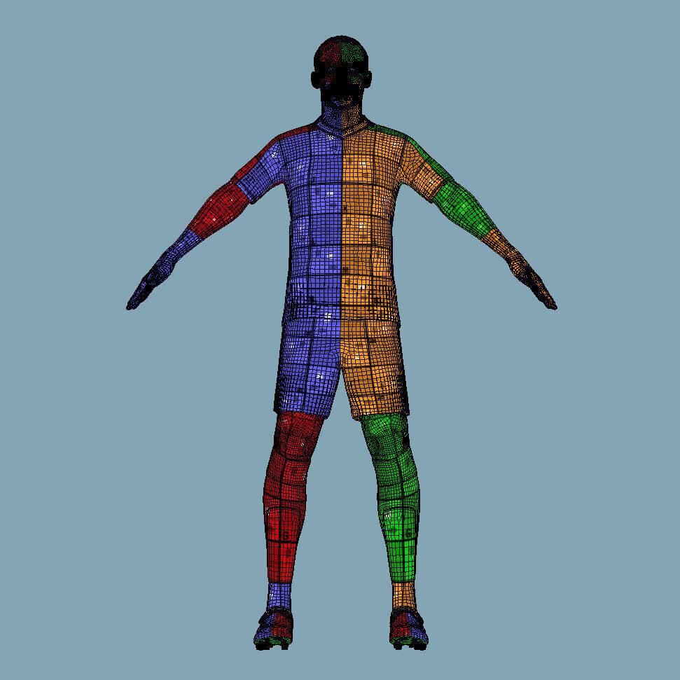 T-Pose Rigged Leroy Sane Bayern Munich 24-25 3D model_8