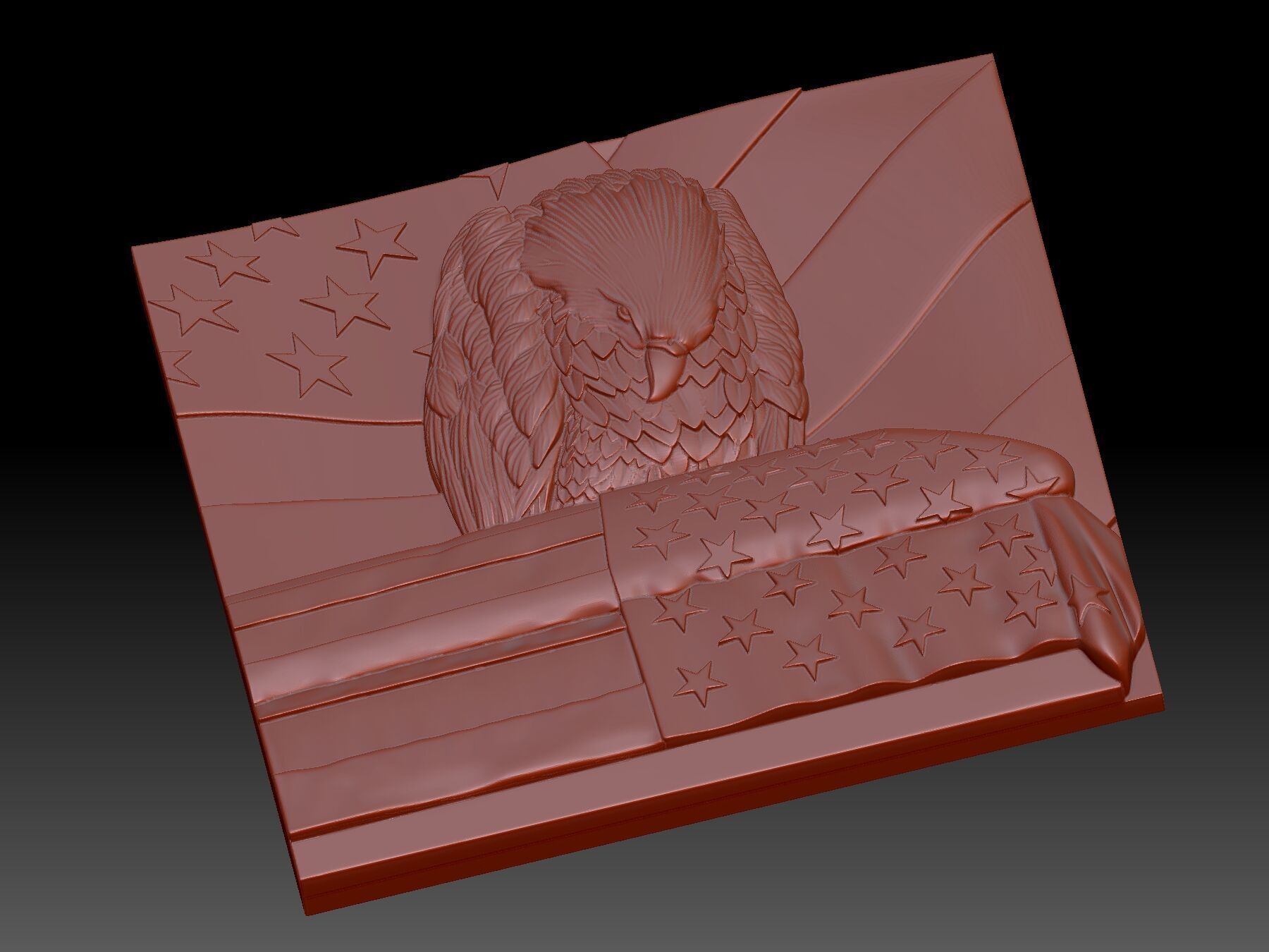 Eagle 3D print model_3