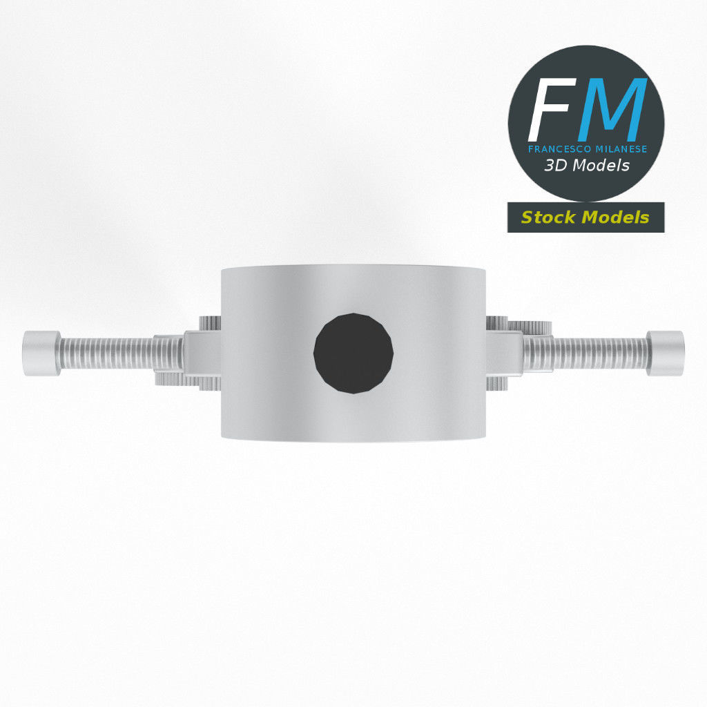 Compass drafting Low-poly 3D model_6