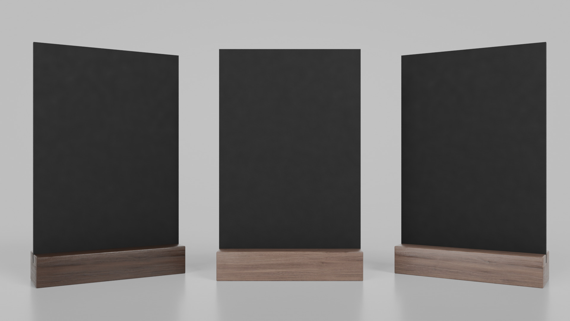 Customizable Countertop Rectangular Chalkboard - Standard Stand Low-poly 3D model_10