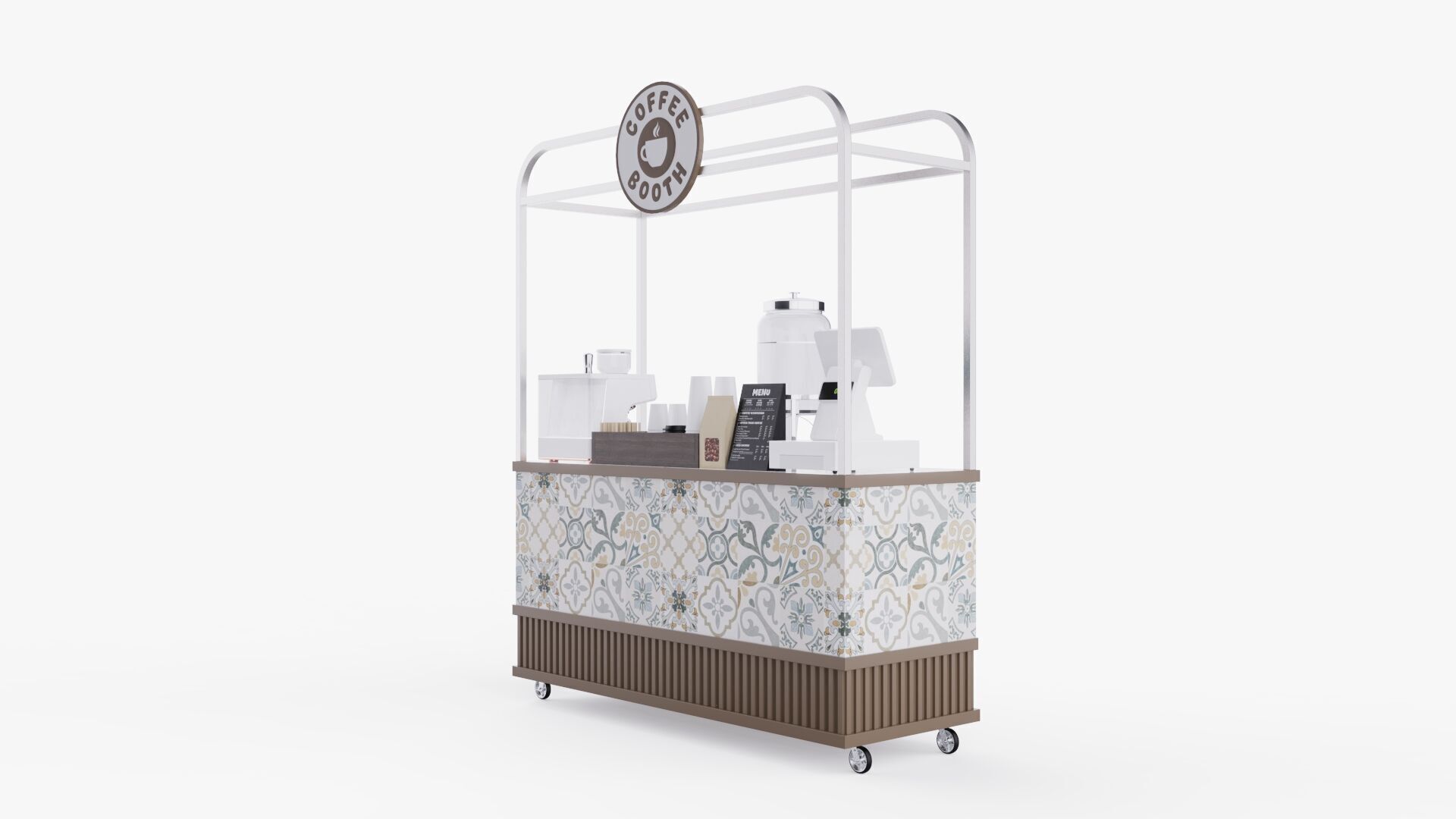 Coffee Booth 1 3D model_1
