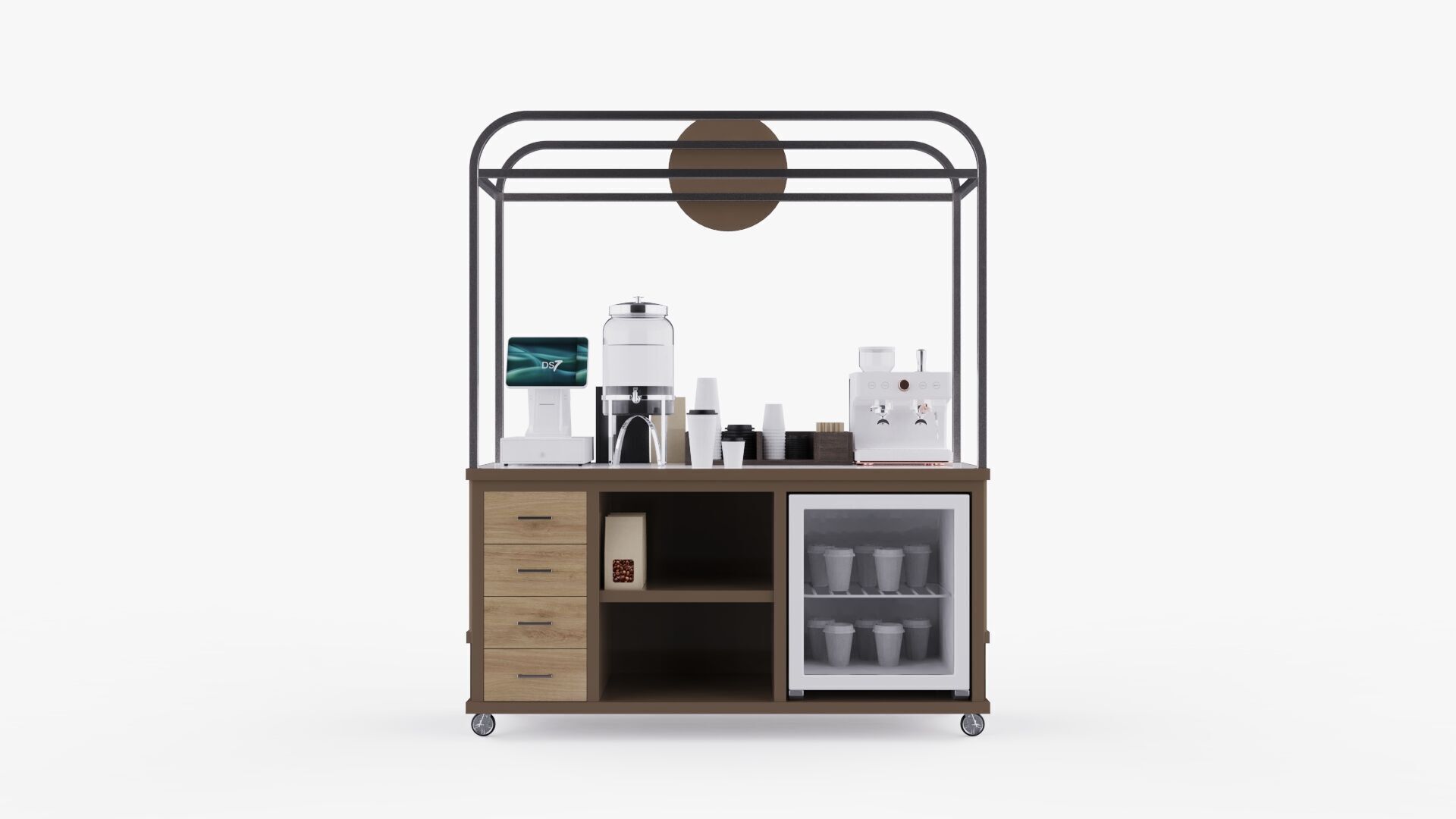 Coffee Booth 1 3D model_4