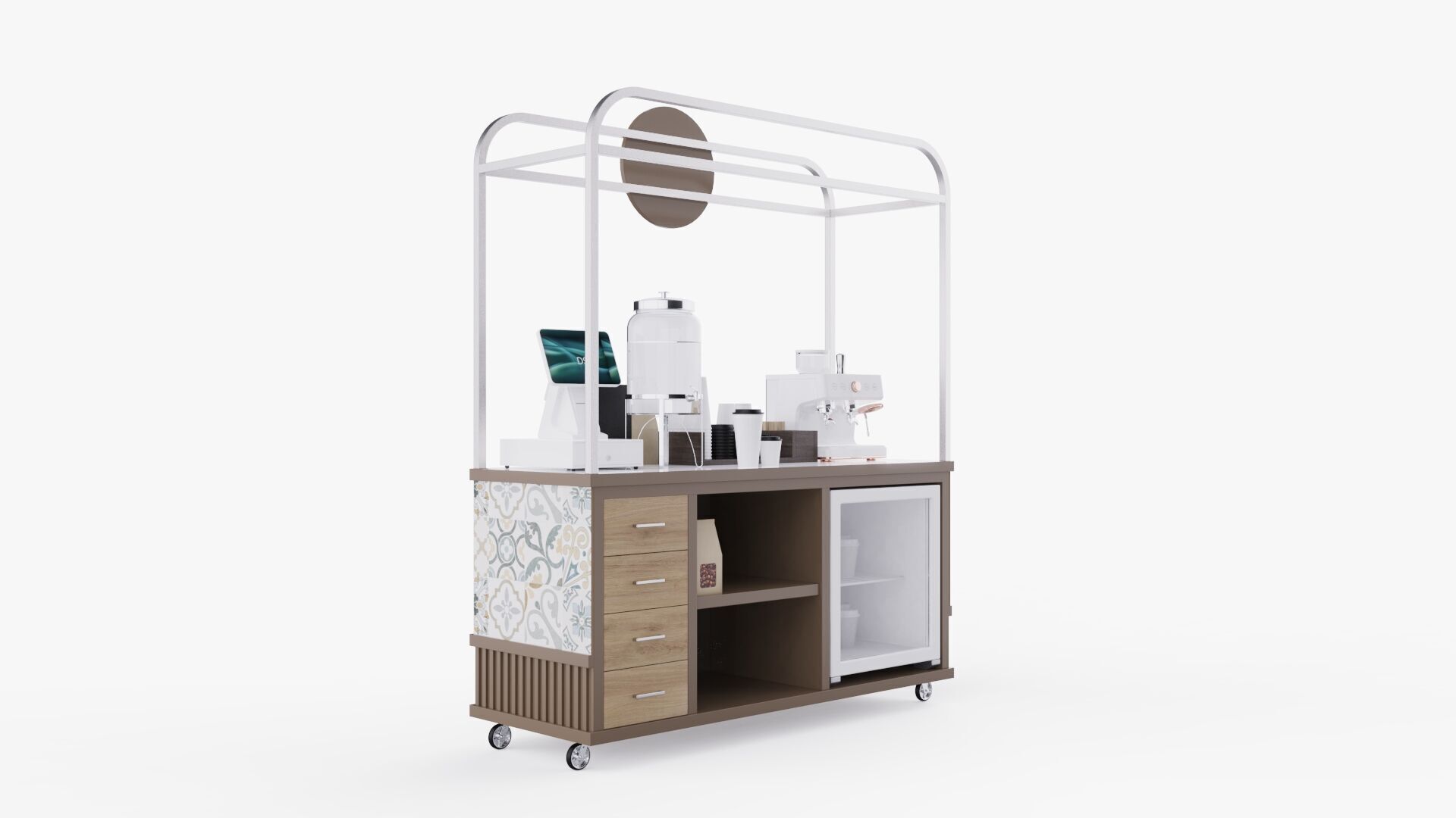 Coffee Booth 1 3D model_5