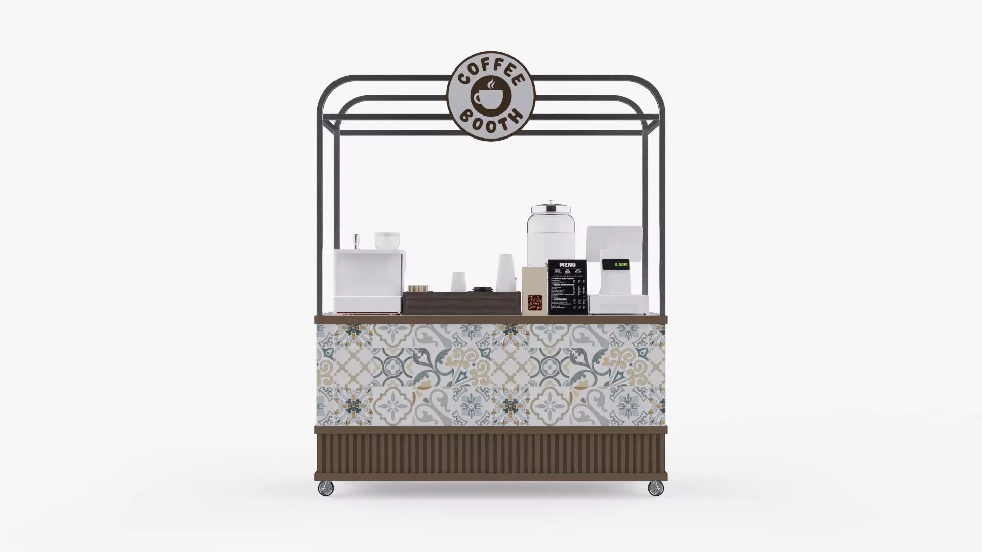 Coffee Booth 1 3D model_0