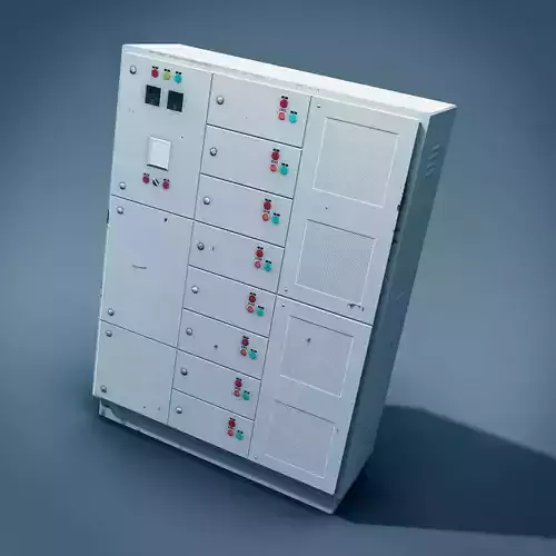 Industrial Unit Low-poly 3D model