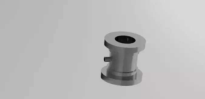 Brass Gear Component  High-Poly 3D Model