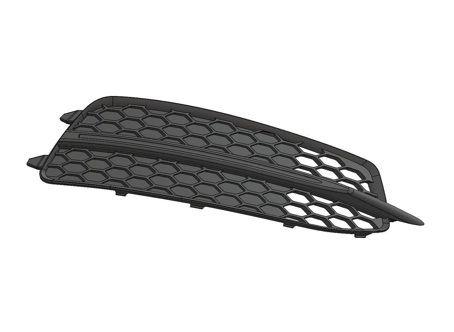 Audi A6 C7 S-Line 2012 Honeycomb Front Bumper Grill Insert 3D print model_3