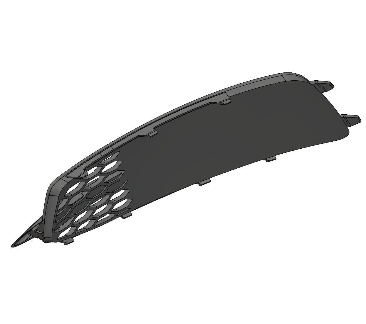 Audi A6 C7 S-Line 2012 Honeycomb Front Bumper Grill Insert 3D print model_2