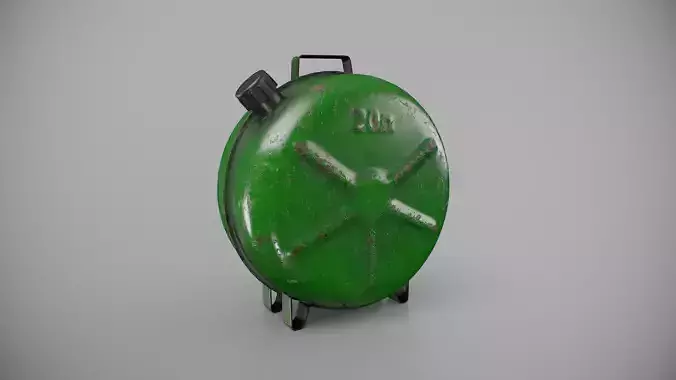 Old Soviet fuel canister green color 