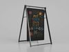 Customizable Double Sided Swinging Steel Chalkboard Sign Low-poly 3D model_1