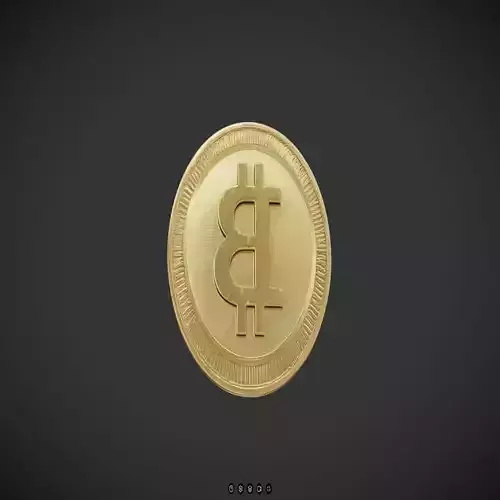 Gold Bitcoin coin
