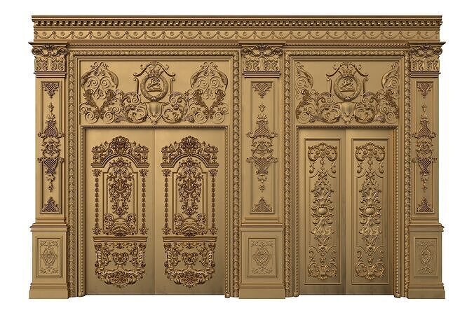 Royal Door 2 3D model