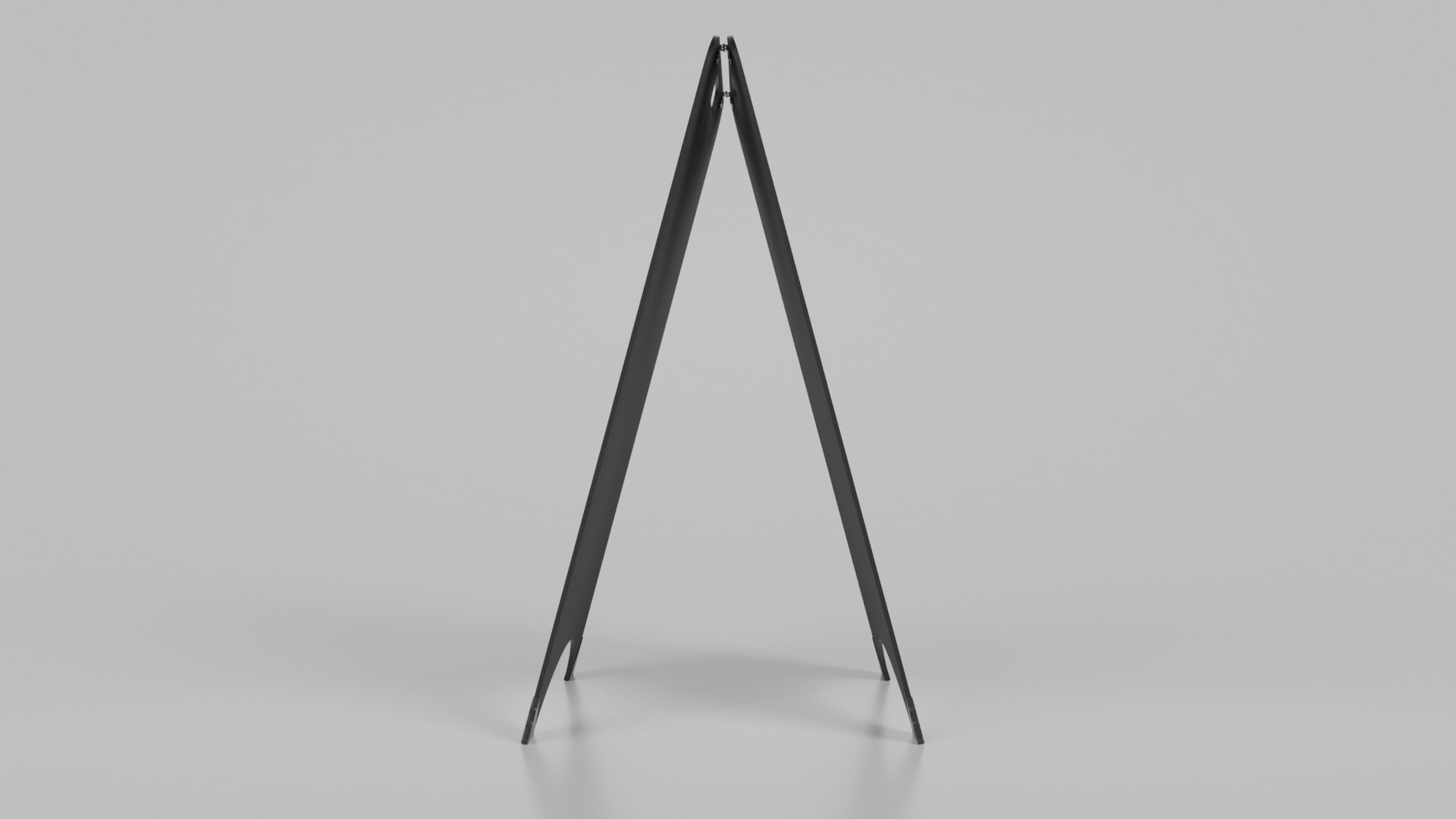 Customizable Black Modern A-Frame Chalkboard Sign Low-poly 3D model_6