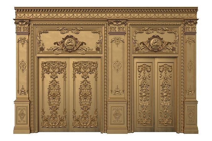 Royal Door 4 3D model