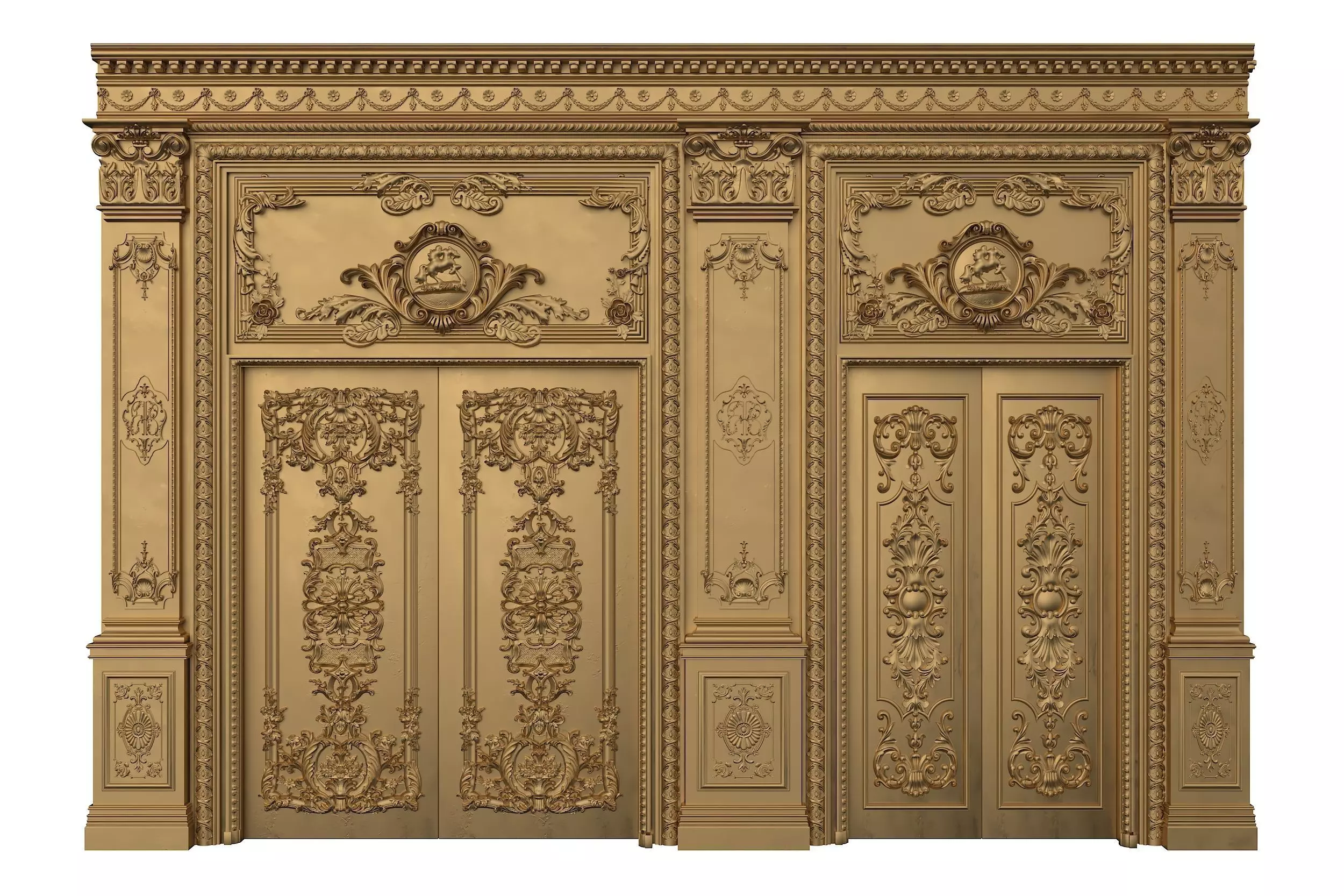 Royal Door 4 3D model_0