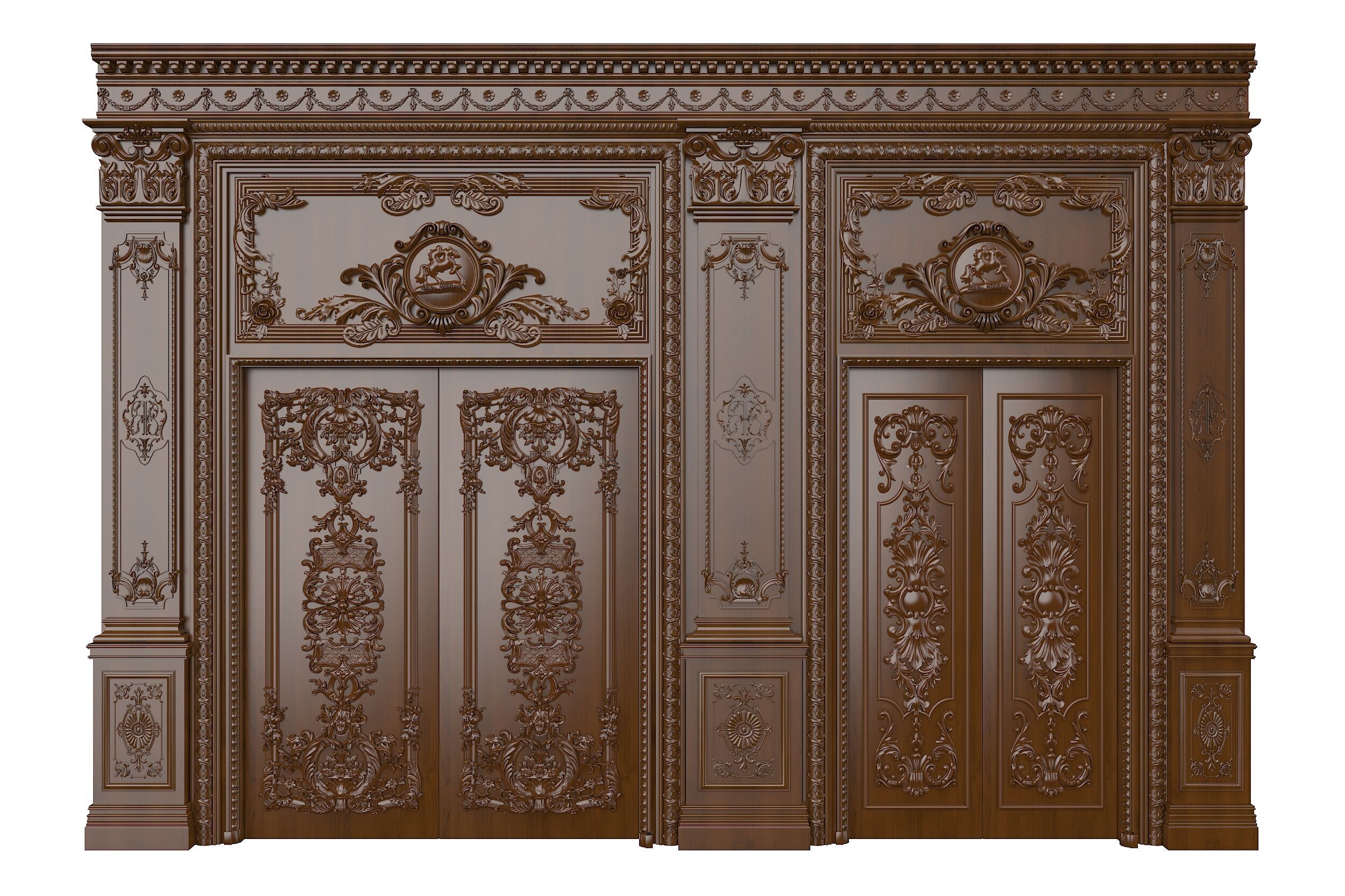 Royal Door 4 3D model_1