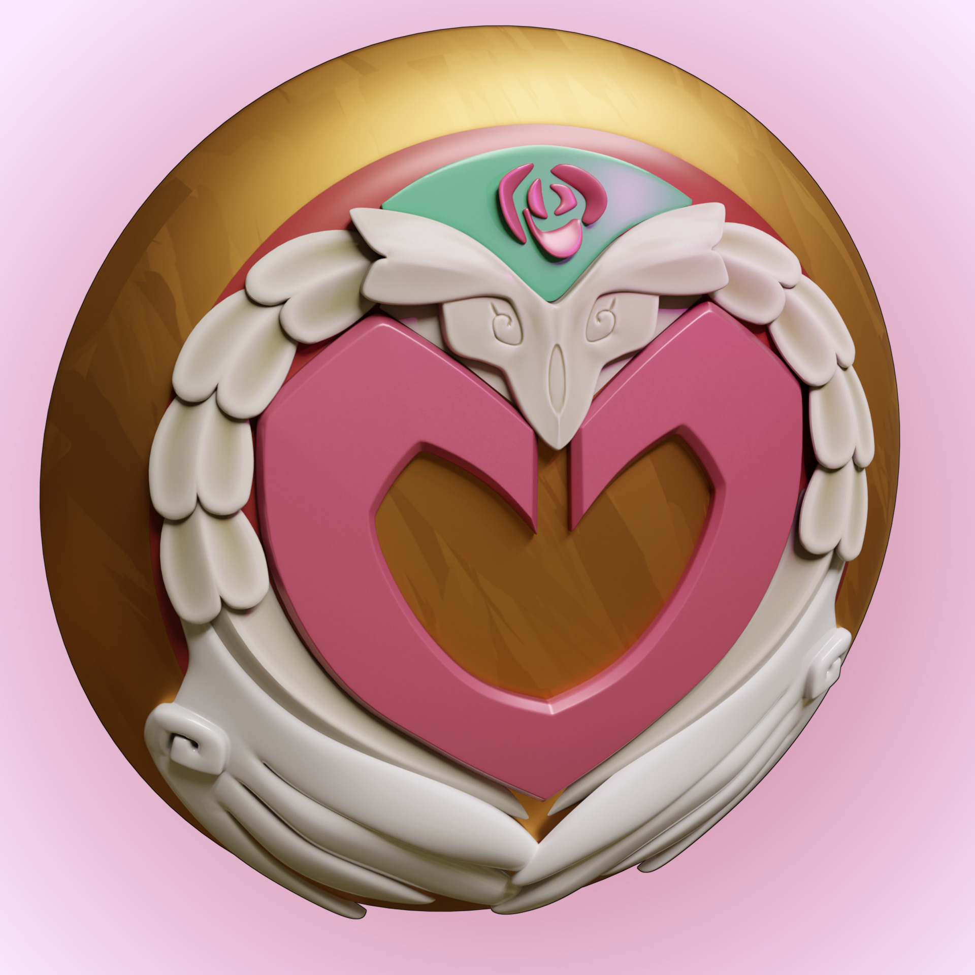 Aphrodite accessories spear shield hades 2 cosplay 3D print model_14