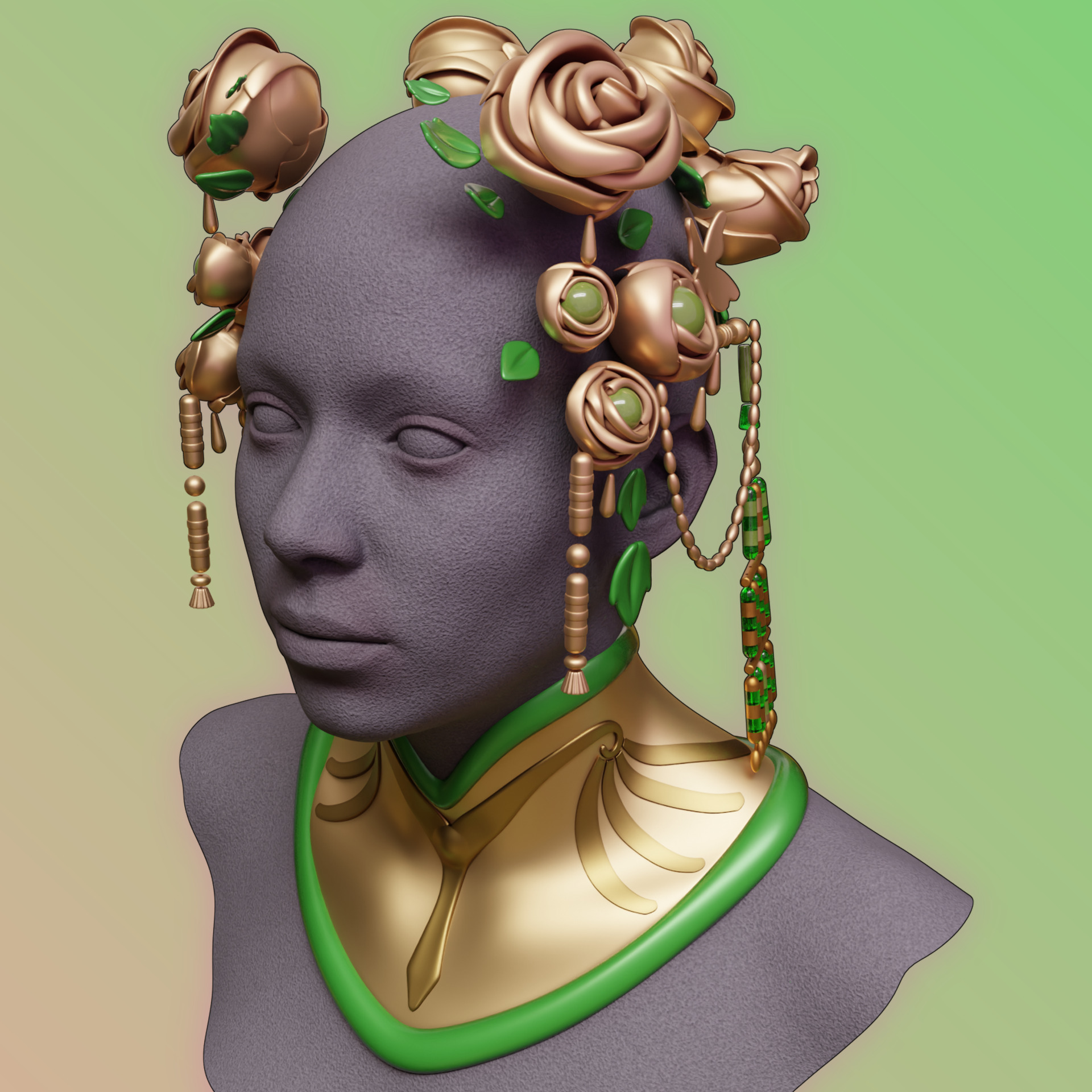 Aphrodite accessories spear shield hades 2 cosplay 3D print model_13