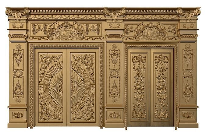 Royal Door 5 3D model