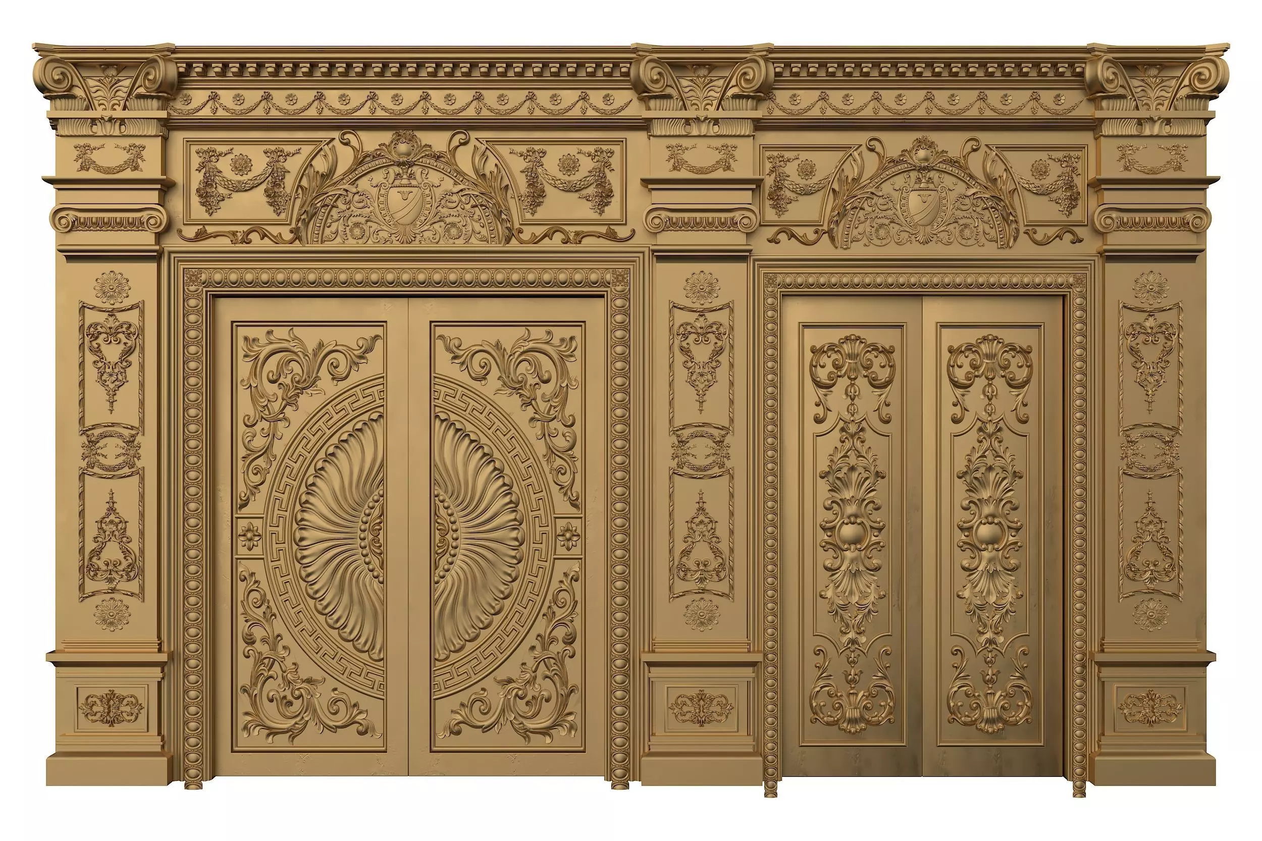 Royal Door 5 3D model_0