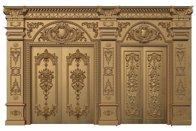 Royal Door 6 3D model