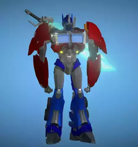 RIGGED Optimus Prime transformer Free low-poly 3D model