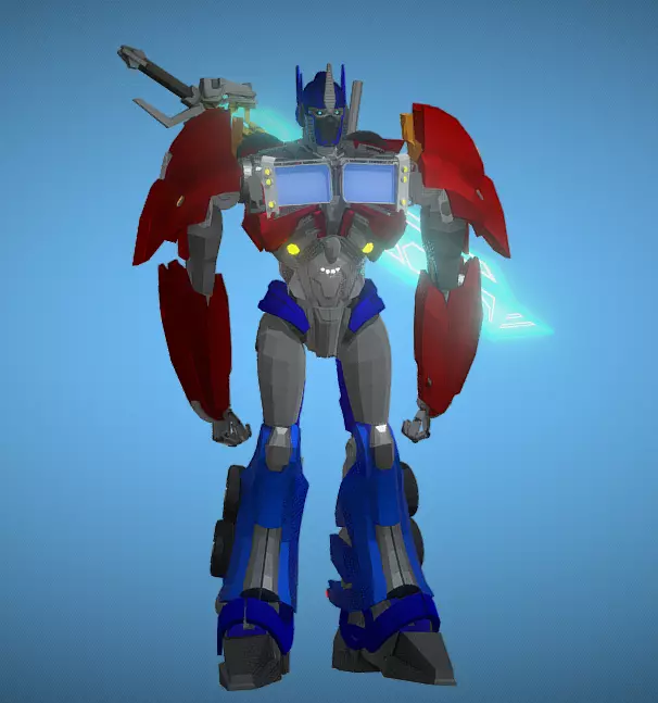 RIGGED Optimus Prime transformer Free low-poly 3D model