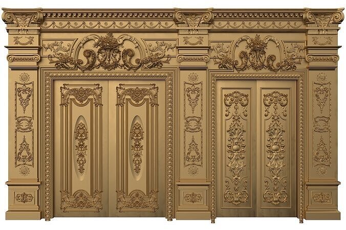 Royal Door 7 3D model