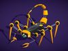 Robotic Scorpion - Mechanical Low poly - Stylized Camera Robot Free low-poly 3D model_2