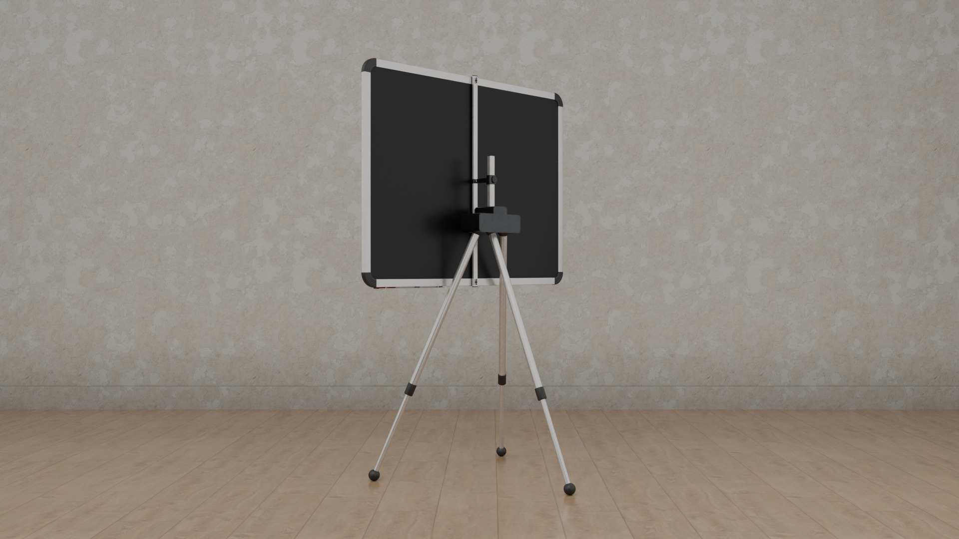Customizable Metal Whiteboard with Stand - Writing Board Low-poly 3D model_7
