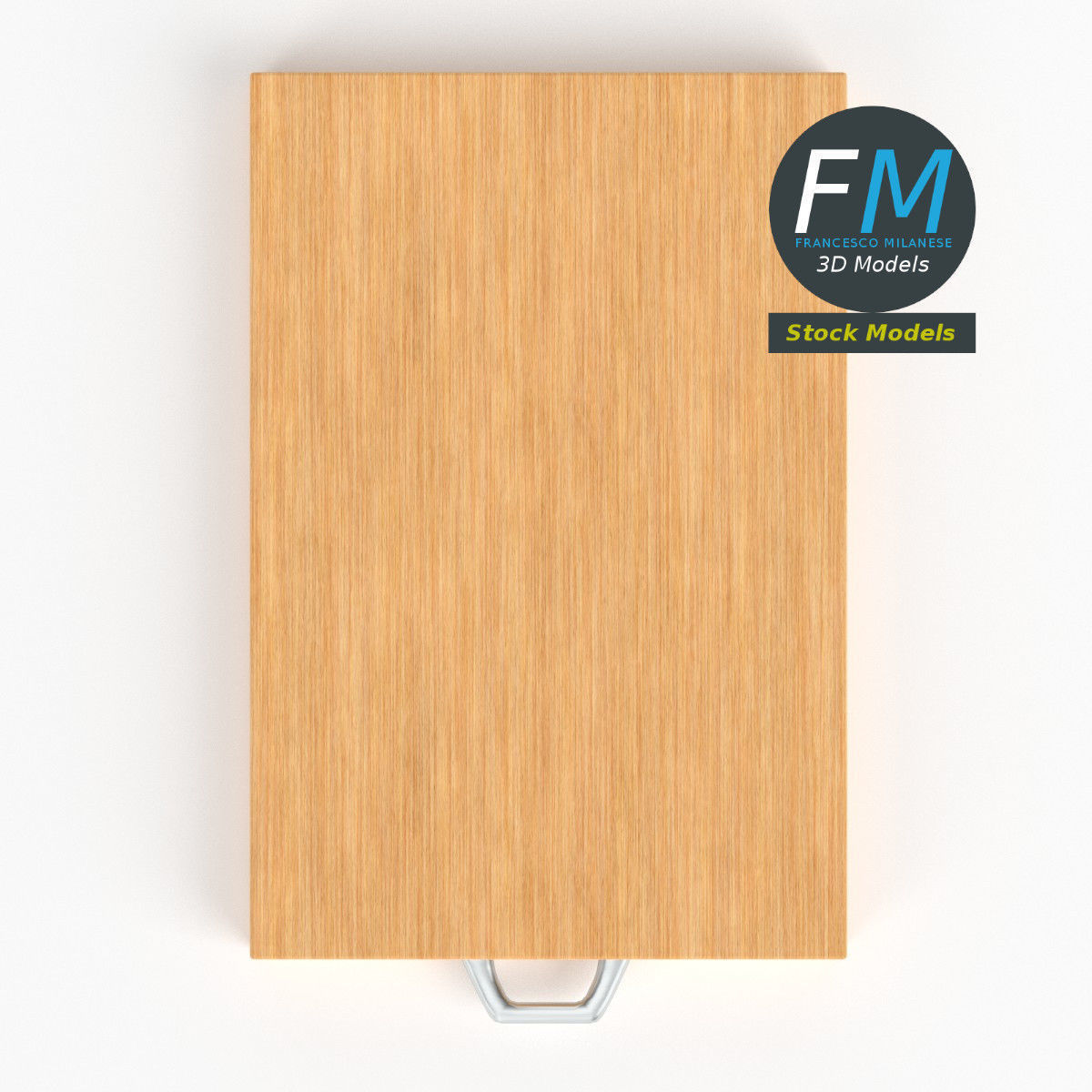 Wooden cutting board 3D model_6