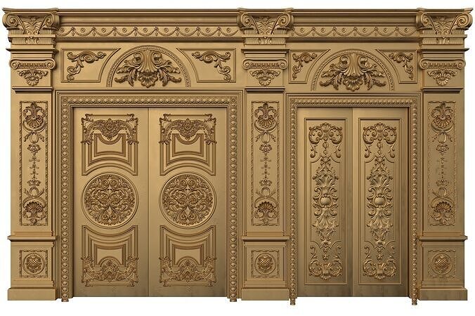Royal Door 8 3D model