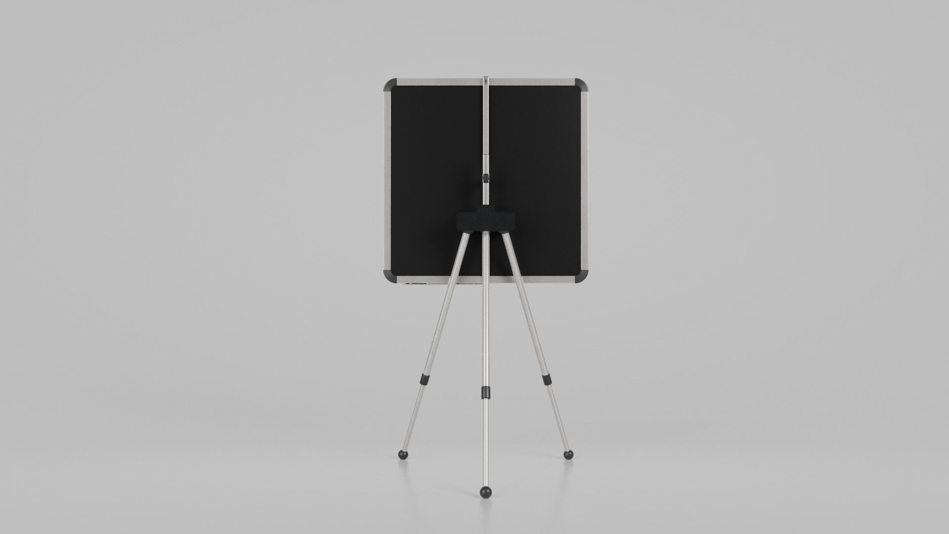 Customizable Metal Whiteboard with Stand - Square Writing Board Low-poly 3D model_3