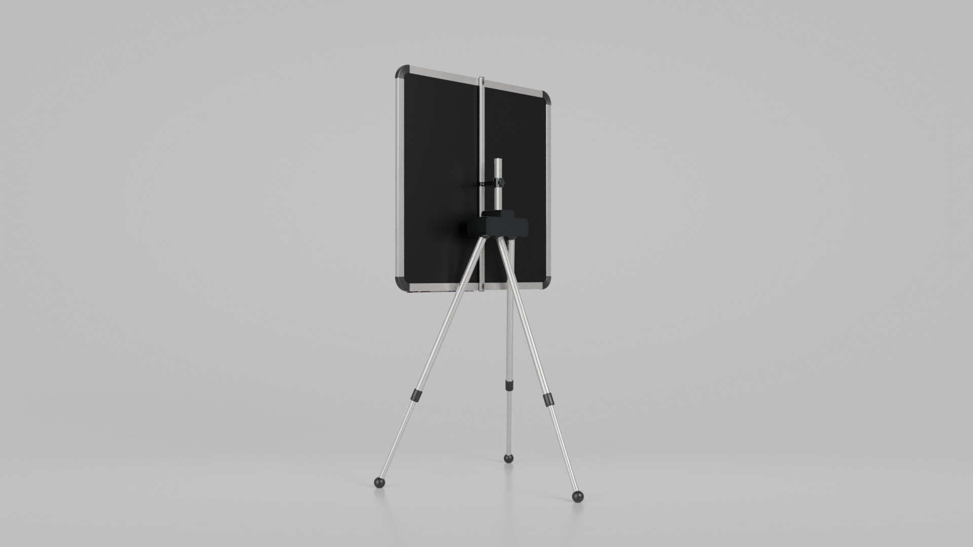 Customizable Metal Whiteboard with Stand - Square Writing Board Low-poly 3D model_5