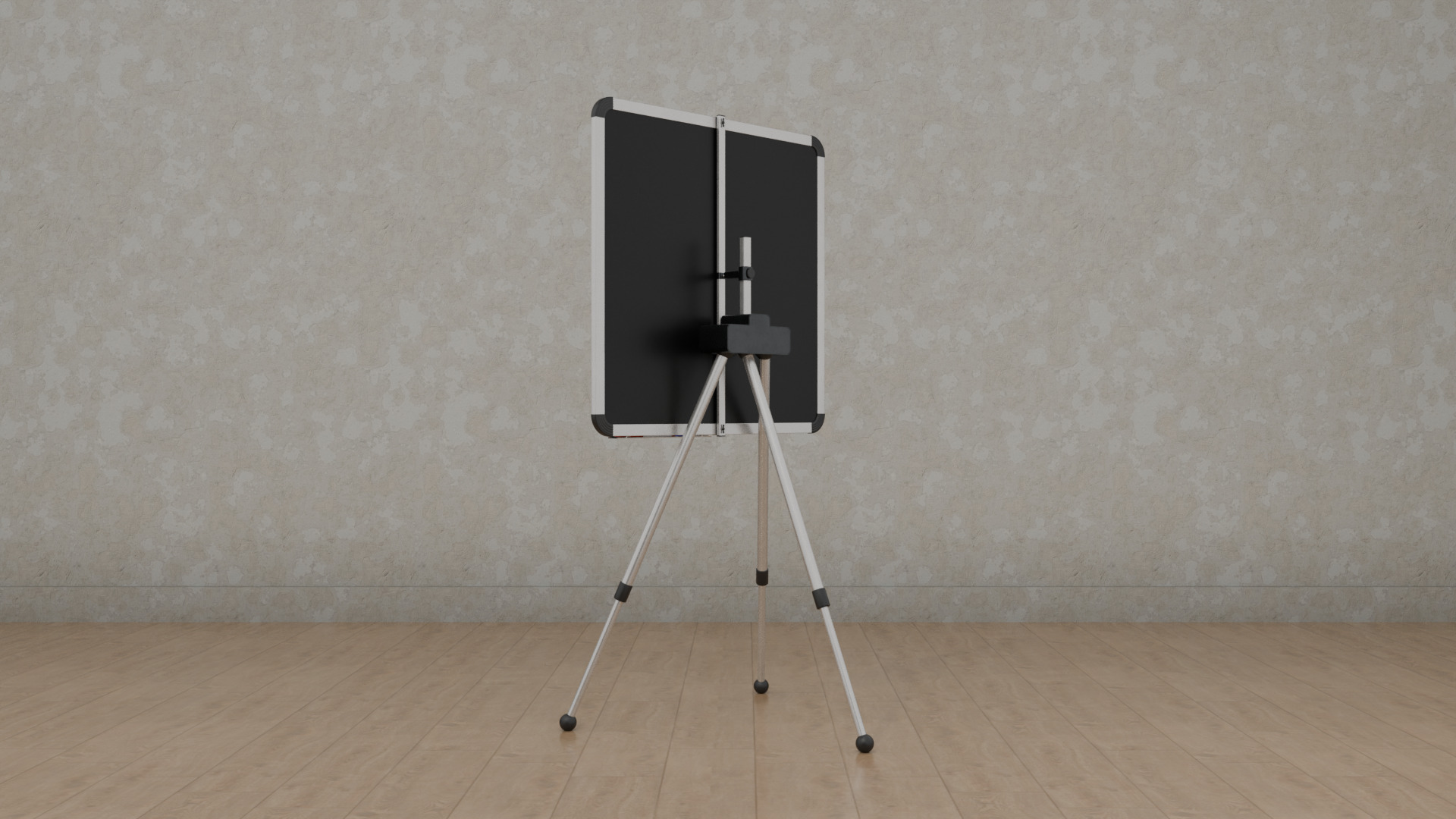 Customizable Metal Whiteboard with Stand - Square Writing Board Low-poly 3D model_7