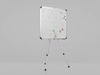 Customizable Metal Whiteboard with Stand - Square Writing Board Low-poly 3D model_1
