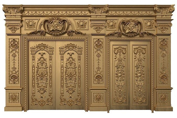 Royal Door 10 3D model