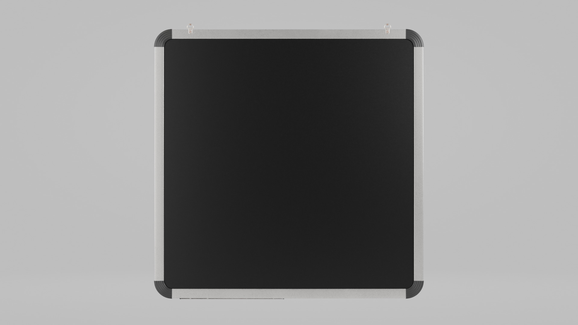 Customizable Wall-Mounted Whiteboard -Square Metal Writing Board Low-poly 3D model_3