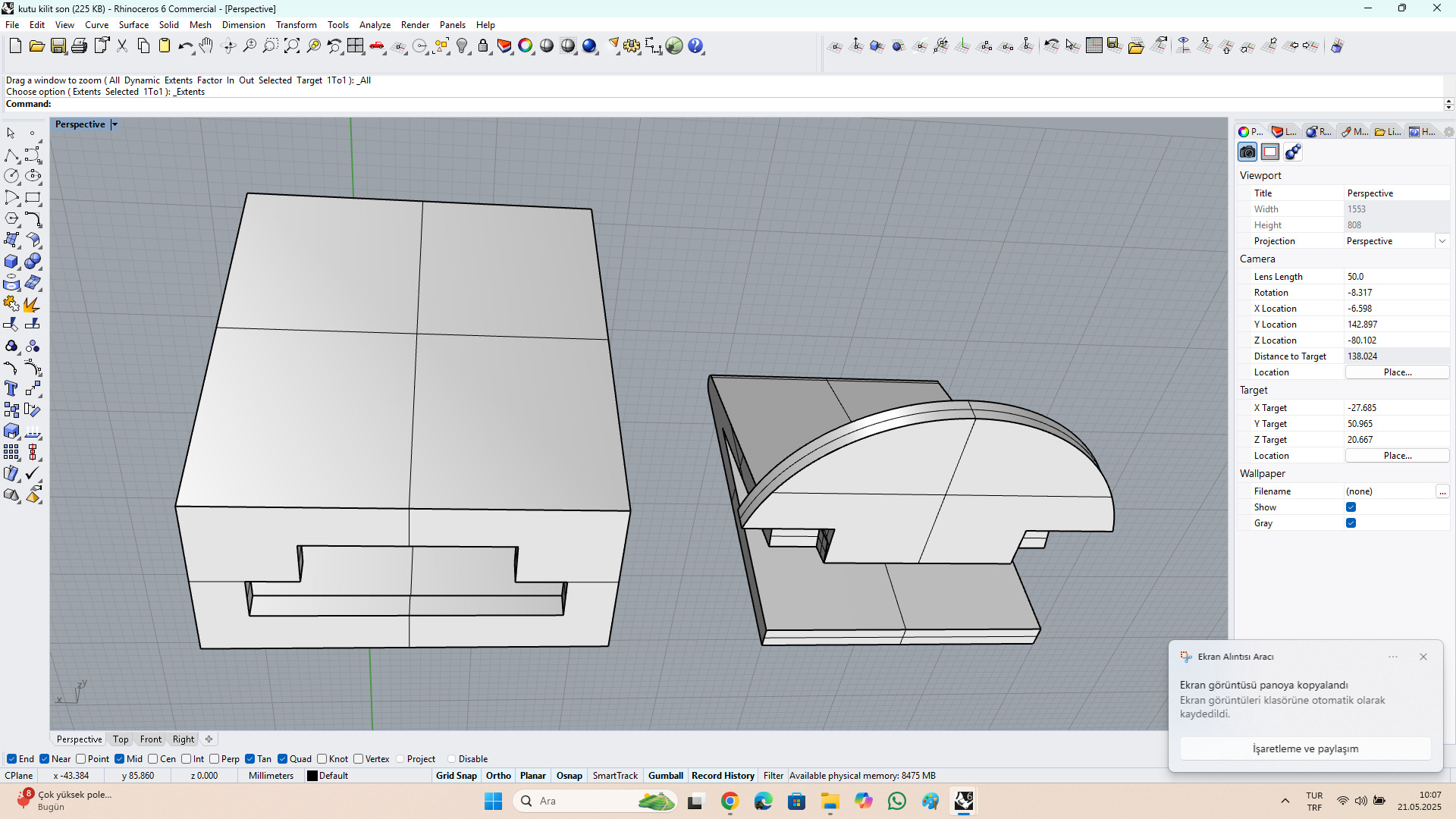 kutu kilit modeli Free 3D model_9