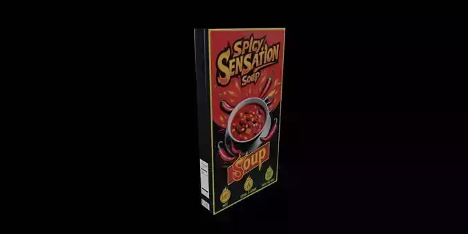 Instant soup-Minestrone Instant Soup-GAME READY PBR 