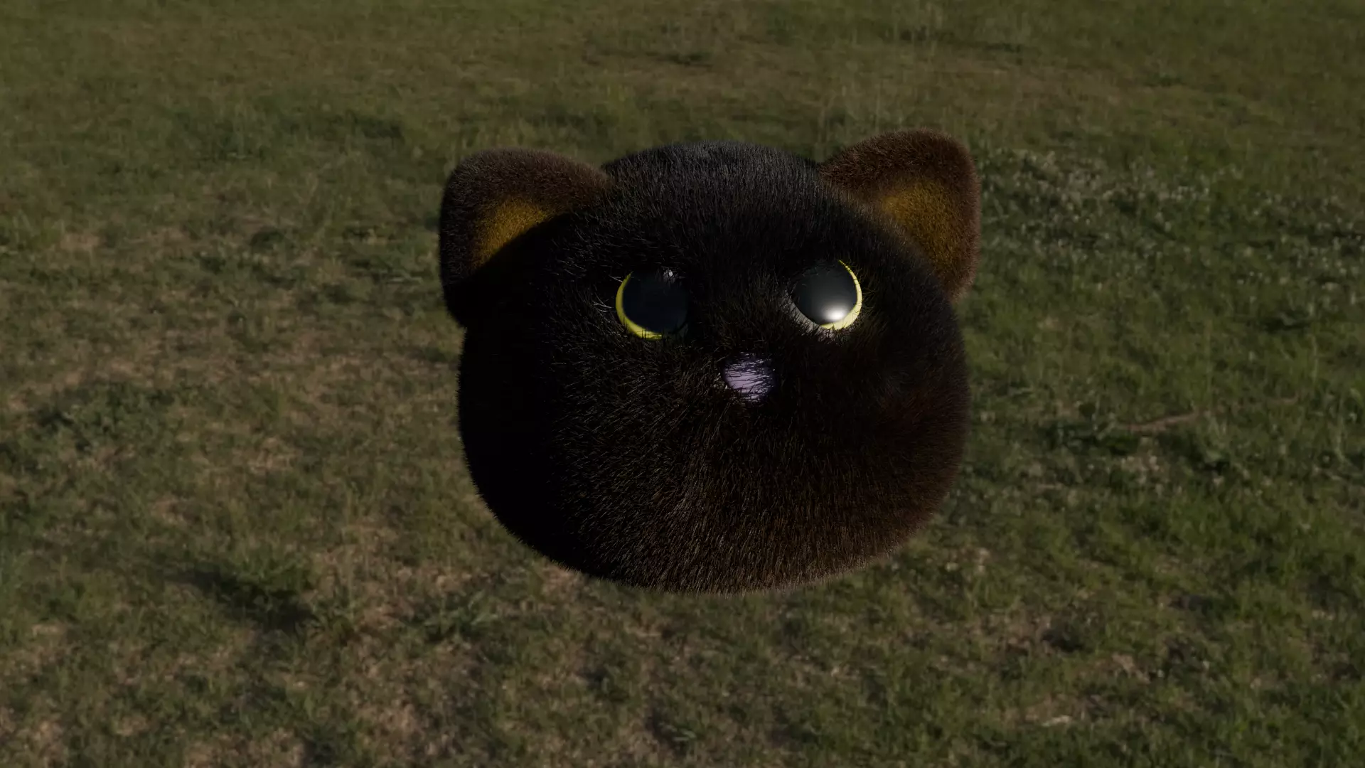 Cat fluffy Free low-poly 3D model