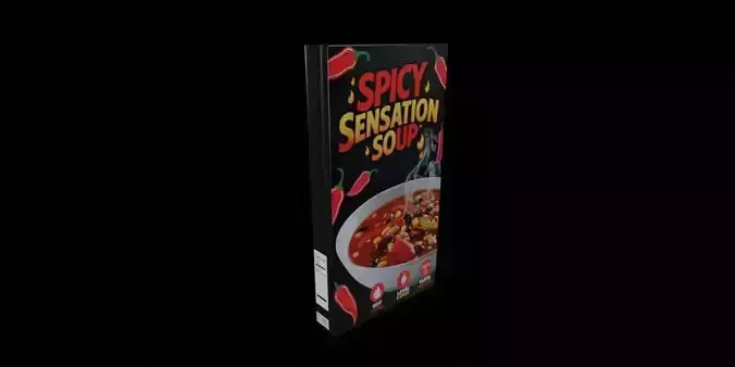 Instant soup-Minestrone Instant Soup-GAME READY PBR 