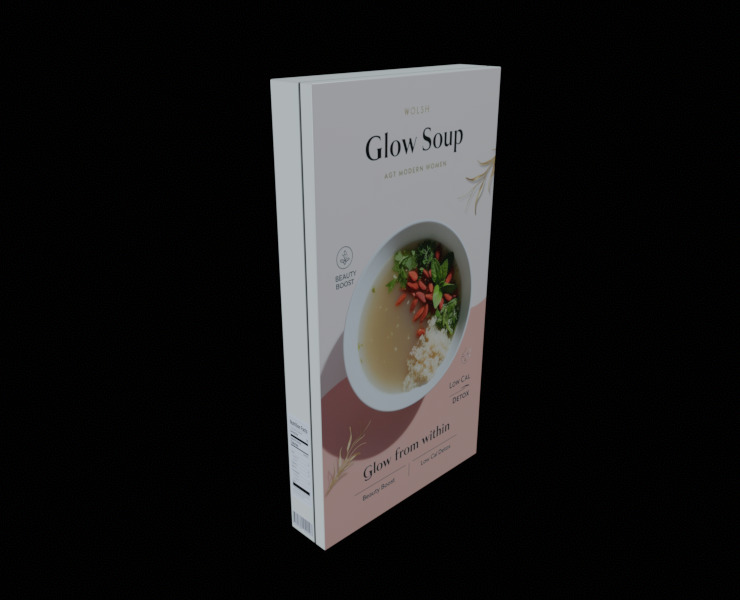 Instant soup-Minestrone Instant Soup-GAME READY PBR Low-poly 3D model_8