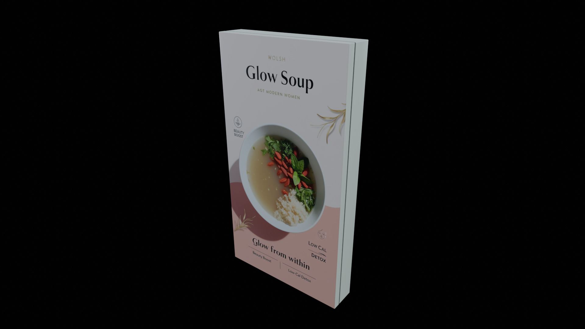 Instant soup-Minestrone Instant Soup-GAME READY PBR Low-poly 3D model_4
