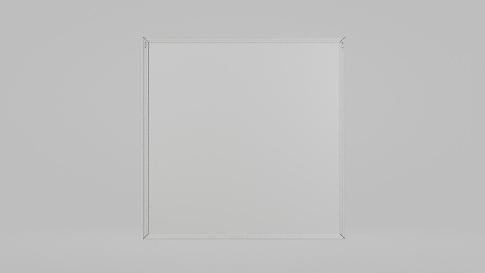 Customizable Wall-Mounted Blackboard -Square Regular Write Board Low-poly 3D model_15