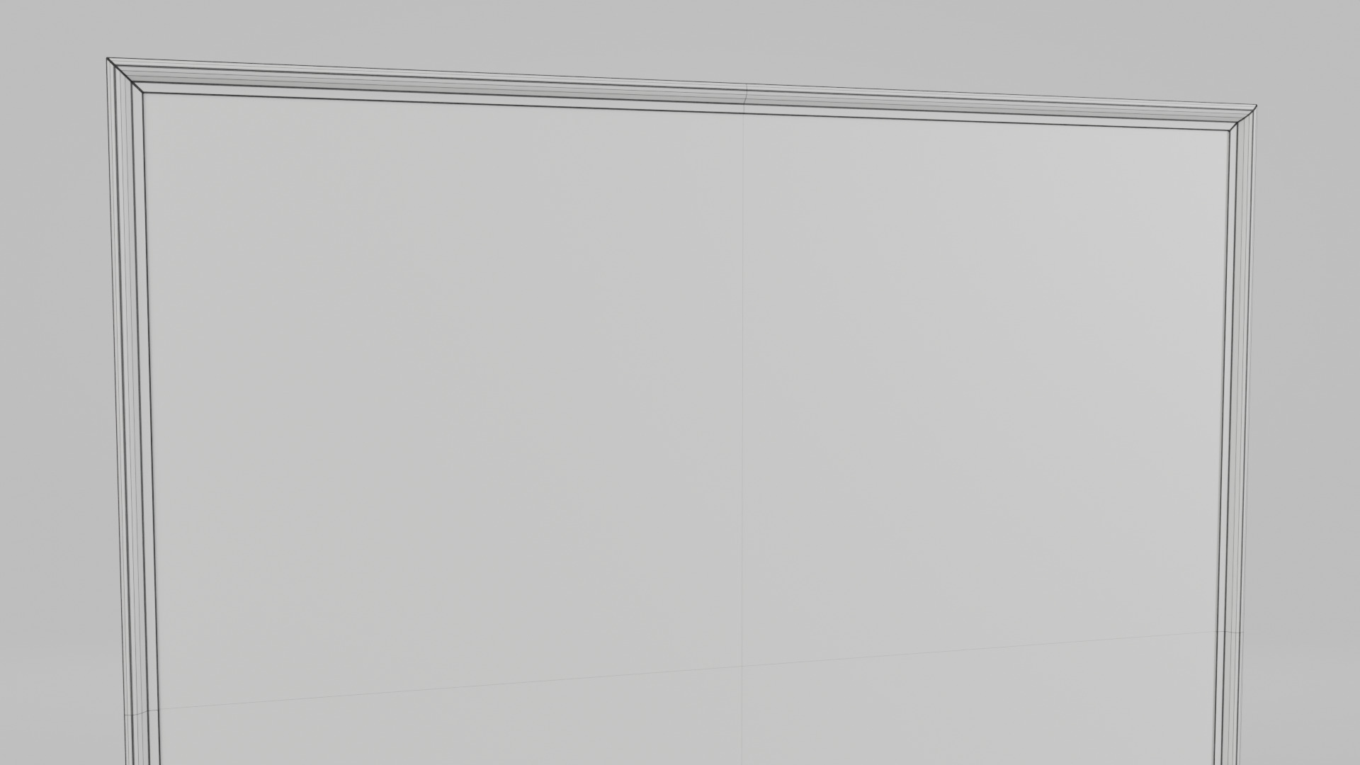 Customizable Wall-Mounted Blackboard -Square Regular Write Board Low-poly 3D model_17