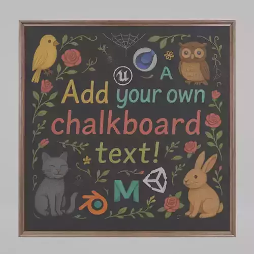 Customizable Wall-Mounted Blackboard -Square Regular Write Board