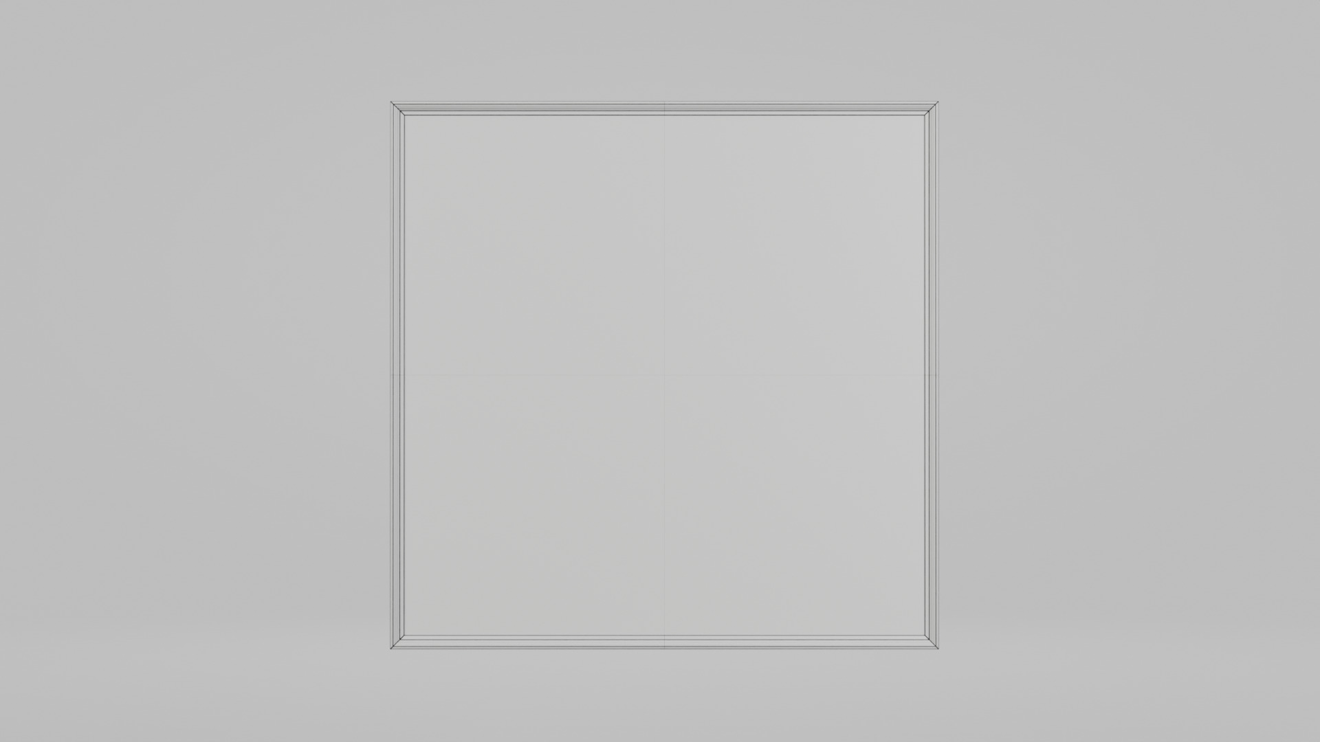 Customizable Wall-Mounted Blackboard -Square Regular Write Board Low-poly 3D model_14