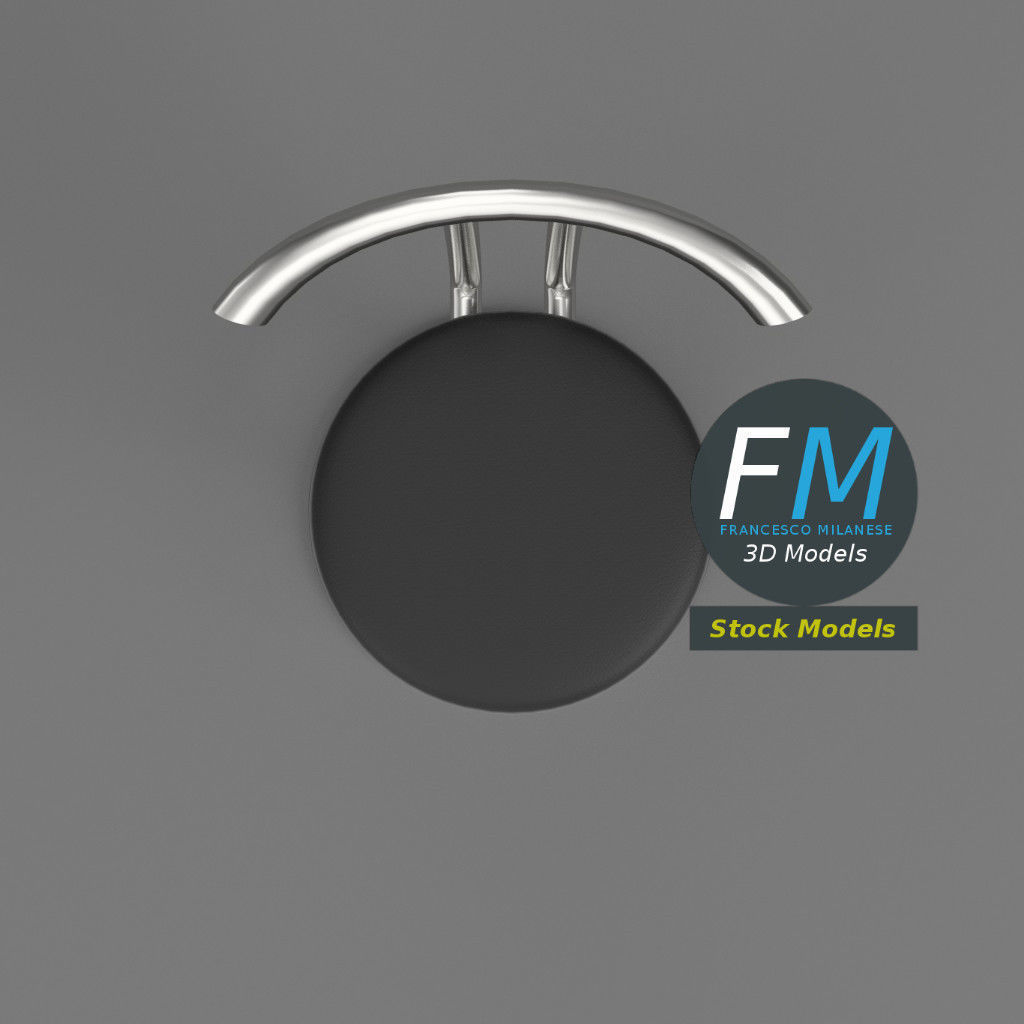 Bar stool 1 3D model_6